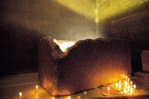 The "sarcophagus" in the King's Chamber of the Great Pyramid. If the Pyramid was built as a model of the Duat then the sarcophagus may have been used as part of the initiate's preparation for his own inevitable death and afterlife journey and hoped-for rebirth.