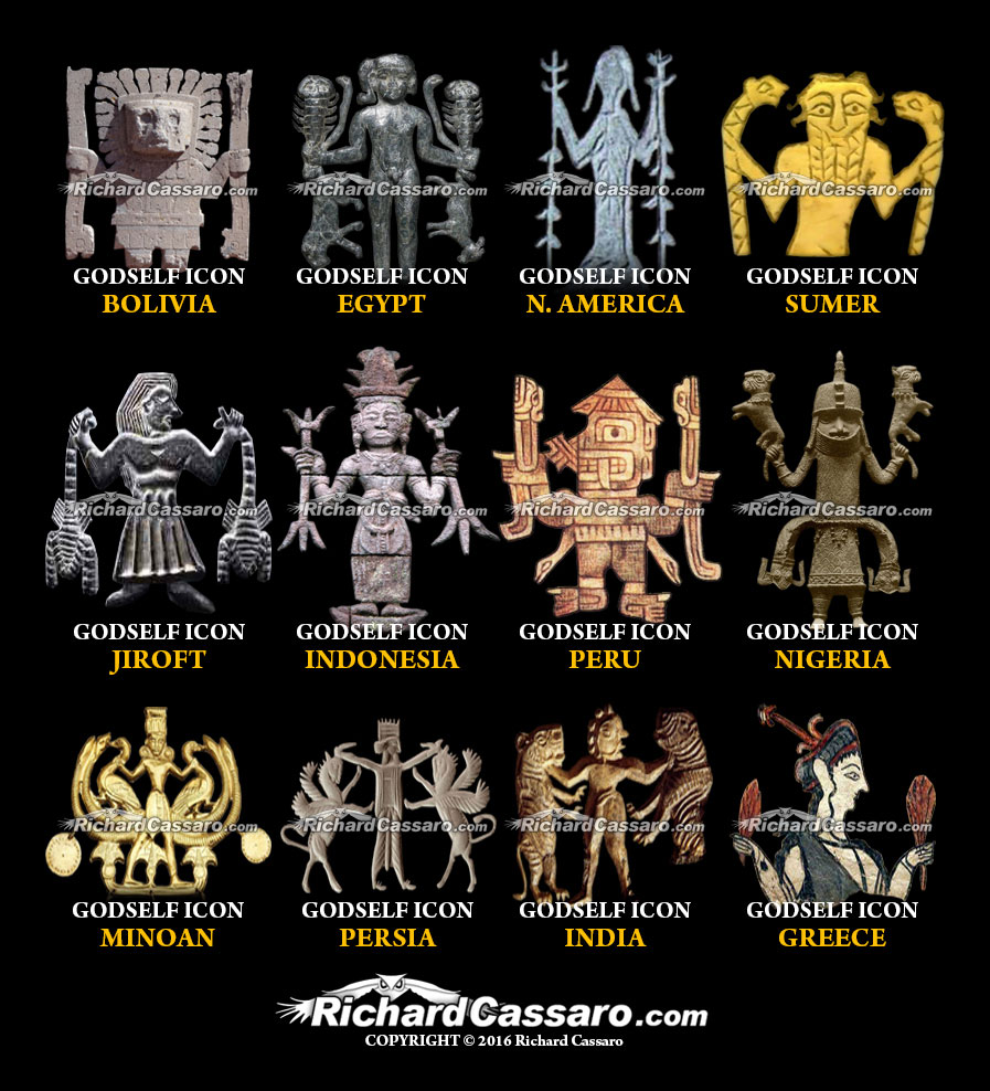 “GodSelf Icons,” a prominent feature of most ancient cultures, cast serious doubts about conventional theories of human spiritual evolution and the emergence of civilization.