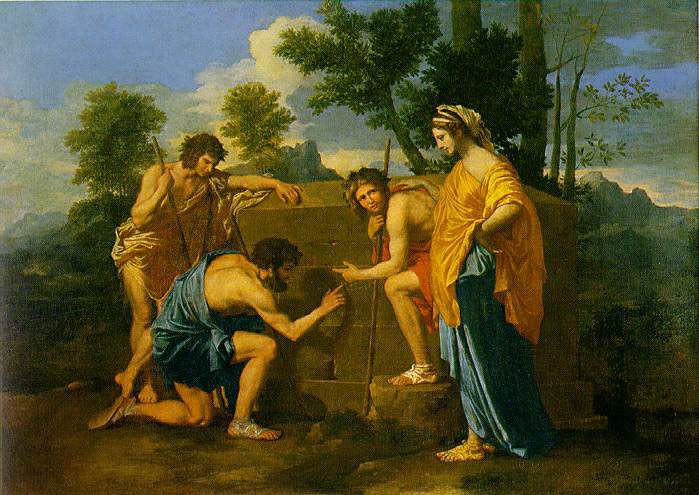 ‘The Shepherds of Arcadia’ by Silaghi Alexadre, painted between 1638-1640 and currently held in the Louvre Museum, Paris.