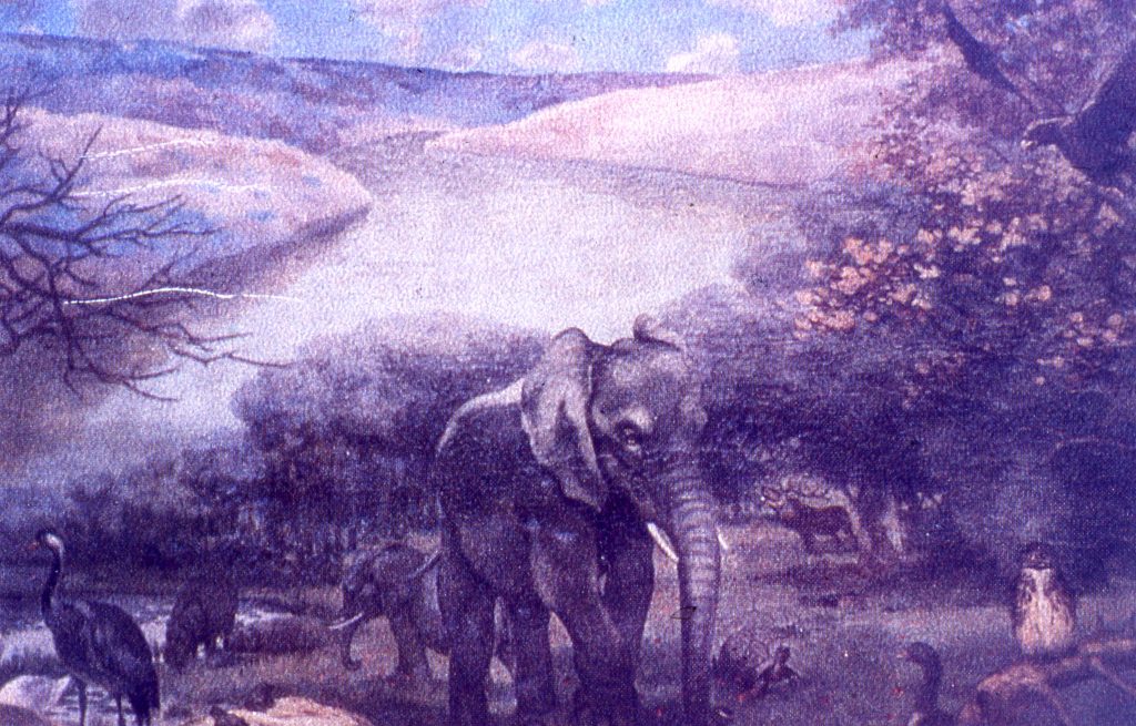 An artist's impression of the Dulam Valley during the Ice Age